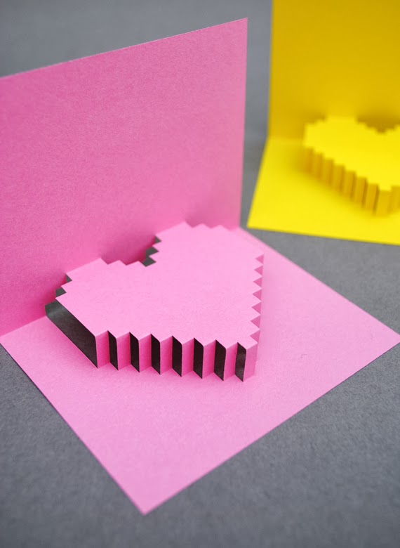 DIY Heart Pop Up Valentine Card Materials